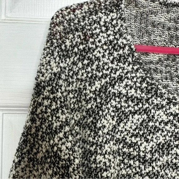 Candy Couture Sweater Heathered Black & White Size Large - Picture 5 of 16